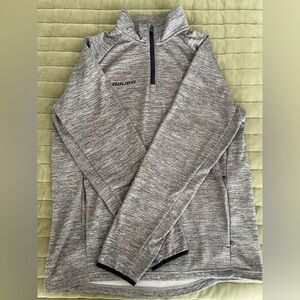 Bauer Heather Gray Vapor Fleece 1/4 Pullover, Men’s Large